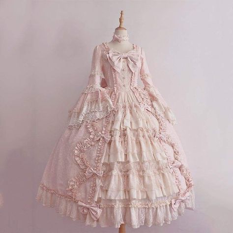 4 Colors Vintage Falbala Lace Lolita Dress SP14308 - SpreePicky FreeShipping Dress Anime, Vestidos Color Rosa, Anime Cosplay Costumes, Queen Dress, Drag Queens, Vestidos Vintage, Gothic Dress, Hoco Dresses, Sweet Dress