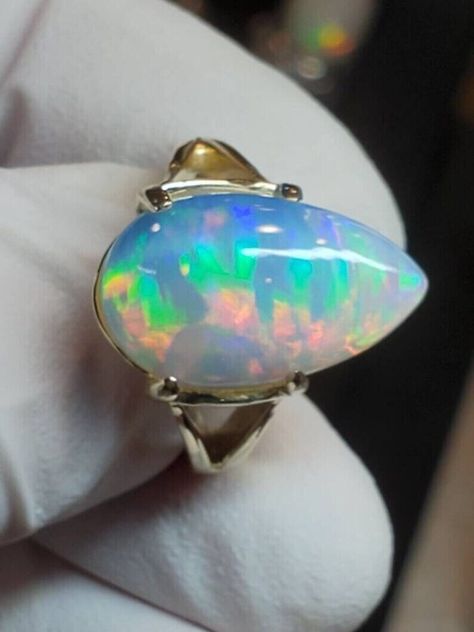 Natrual Opal Ring, Ethiopian Opal Pear Shape Ring, 925 Sterling Silver Opal Ring | eBay Vintage Opal Rings, Pear Shape Ring, Opal Ring Vintage, Sterling Silver Opal Ring, Natural Opal Ring, Blue Opal Ring, Pear Shaped Ring, Silver Opal Ring, Opal Engagement