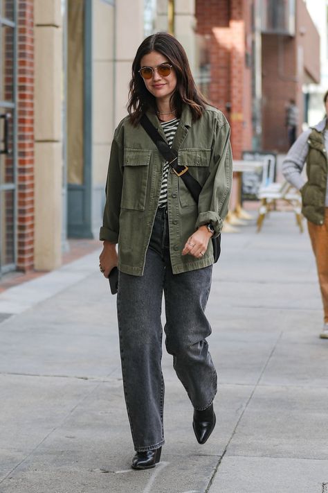 Lucy Hale Style Outfits, Lucy Hale Outfits, Lucy Hale Style, Outing Outfit, Beverly Hills California, Casual Day Outfits, Double Denim, Lucy Hale, Looks Street Style