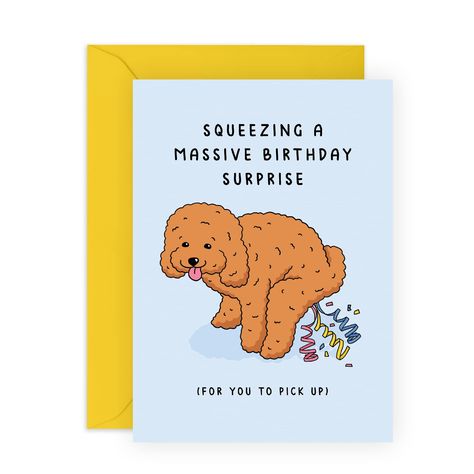 Birthday Card From Dog, Dog Birthday Cards, Funny Dad Birthday Cards, 23 Birthday, Cards For Men, Happy Birthday Cards Handmade, Happy Birthday Card Funny, Creative Birthday Cards, Birthday Cards For Brother