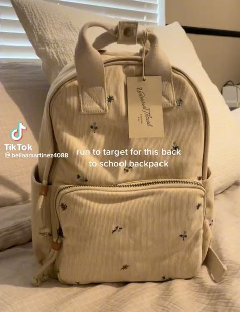 Target School Backpack, Cute Book Bags For High School, Old Money Backpack For School, Trendy High-capacity School Bag, Old Money School Supplies, Old Money School Bag, Cute Beige School Backpack, Classic Beige School Backpack, Book Bags For High School