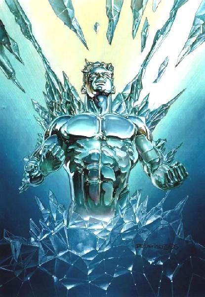 Iceman masterpiece card Comic Art Iceman Marvel, Julie Bell, Ice Man, Bell Art, Boris Vallejo, Arte Dc Comics, Uncanny X-men, Ms Marvel, Arte Fantasy