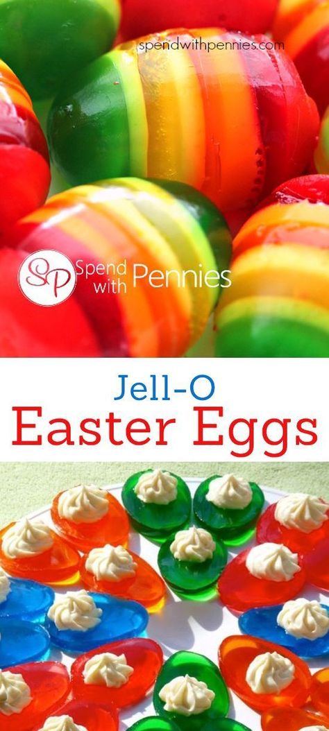 Jello Easter Eggs, Easter Snacks, Toddler Ideas, Easter Dinner Recipes, Easter Desserts Recipes, Easter Goodies, Diy Ostern, Easter Eggs Diy, Jell O