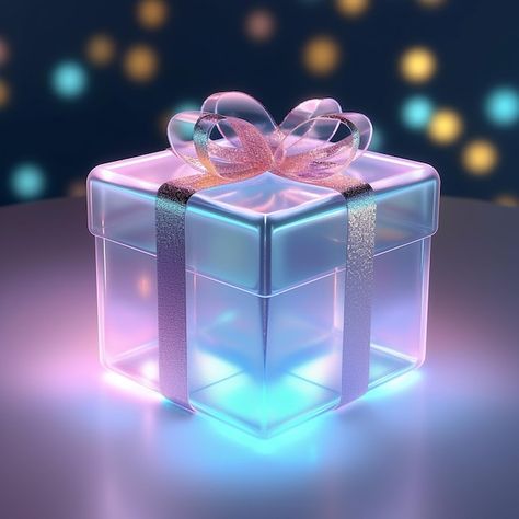 Glowing gift box on bokeh background 3d rendering Gift Background Design, Phone Wallper, Gift Box Picture, Gift Background, Cute Heart Drawings, Gift Icon, Gift Box Images, Box Background, Gifts Banner