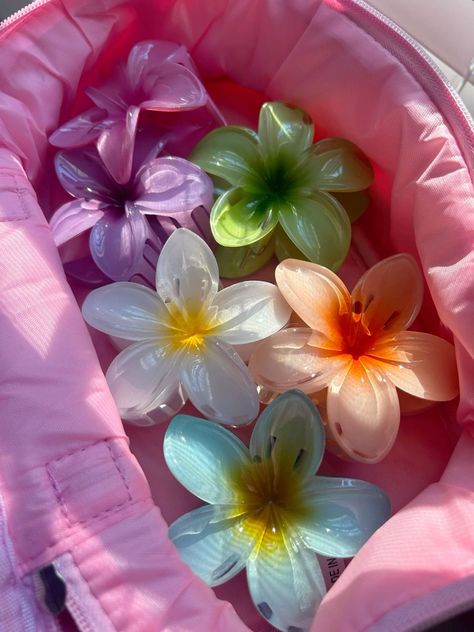 Hair clip, flower, hibiscus, lilly, flowers, flower clip, flower hair clip, flower claw clip, claw clip , pink flower, purple flower, blue flower, green flower, plumeria, plumeria clip, plumeria claw clip, aesthetic -(amazon associate) Flower Claw Clips, Hawaiian Flower Hair, Claw Clips For Thick Hair, Tropical Hair, Clips For Thick Hair, Flower Hair Claw, Thick Hair Styles Medium, Hair Accessories Collection, Clip Hairstyles