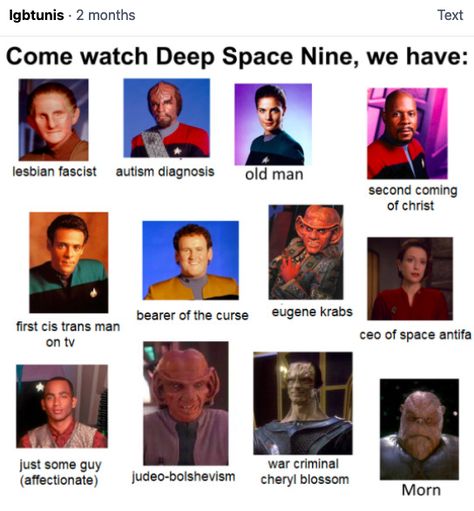 Star Trek Meme, Fandom Star Trek, Star Trek Ds9, Deep Space 9, Trans Art, Deep Space Nine, Star Trek Funny, Star Trek Art, Babylon 5