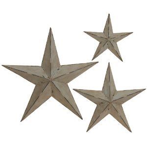 Amazon.com: Deluxe Handcrafted Rustic Metal Wall Decor Stars (Set of 3): Home & Kitchen Rustic Outdoor Wall Decor, Stairway Walls, Metalworking Projects, Nautical Ideas, Outdoor Playhouse, Rustic Metal Decor, Farmhouse Decorations, Taupe Walls, Tin Star