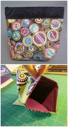 Bag Video, Metal Tape, Snap Bag, Purse Tutorial, Modern Bag, Diy And Crafts Sewing, Small Sewing Projects, Bag Patterns To Sew, Bags Tutorial