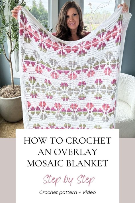 Crochet Mosiac, Mosaic Crochet Blanket, Knot Knitting, Crochet Quilts, Crochet Blanket Yarn, Mosaic Blanket, Overlay Mosaic Crochet, Overlay Crochet, Crochet Mosaic