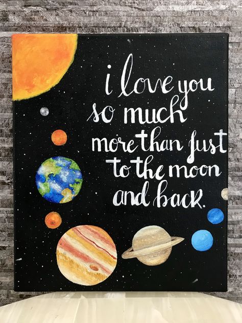 Love Canvas Painting, Cute Canvas Paintings, Back Painting, Love Canvas, Seni Cat Air, Cute Paintings, Cute Canvas, Canvas Painting Diy, Small Canvas Art