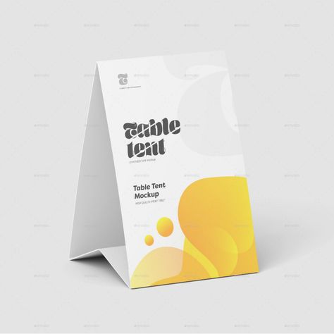 Table Tent Mockup Tent Card Design, Table Tent Design, Restaurant Tent, Table Tent Card, Tent Card, Table Tents, Tent Design, Portfolio Images, Tent Cards