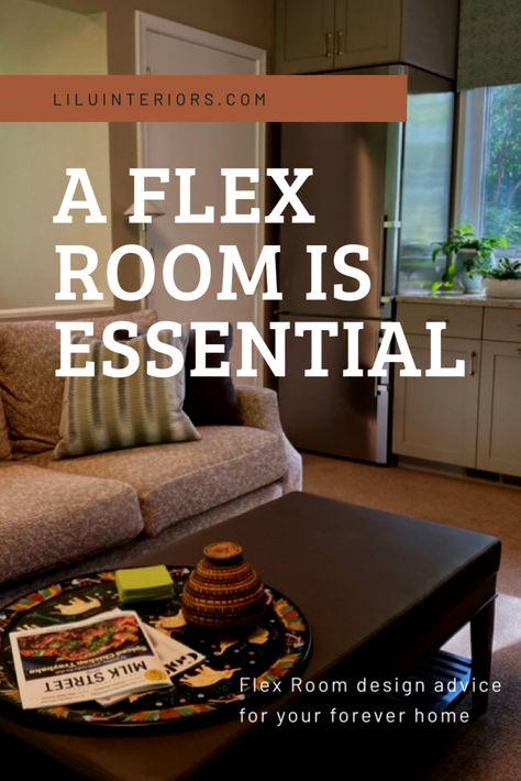 Multipurpose Room Interior Design, Front Flex Room Ideas, Flex Room Decorating Ideas, Ideas For Flex Room, Room Within A Room Ideas, Small Flex Space Ideas, Small Multi Purpose Room Ideas, All Purpose Room Ideas, Cozy Multi Purpose Room