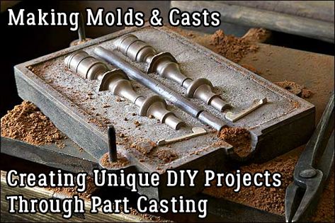 Metal Casting Molds, Diy Forge, Metal Jewelry Making, Metal Fab, Mold Casting, Metal Working Projects, Aluminum Cans, Living Museum, Diy Workshop