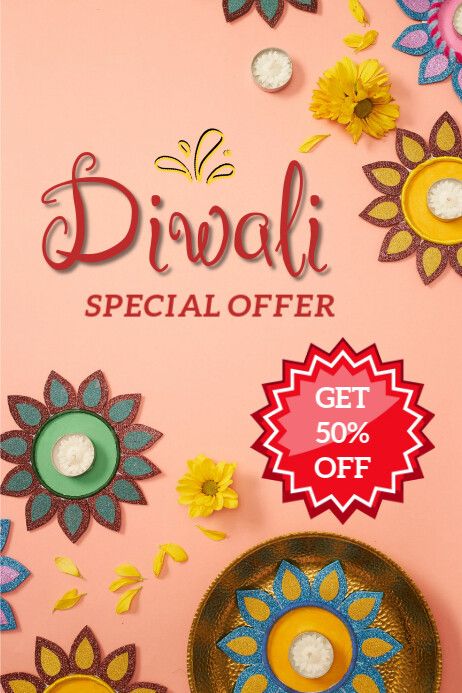 Brown Maximalist Diwali Special Offer Poster Diwali Offer Poster Design, Diwali Offer Poster, Special Offer Poster, Offer Poster Design, Offer Poster, Church Halloween, Canva Idea, Diwali Offer, Diwali Poster