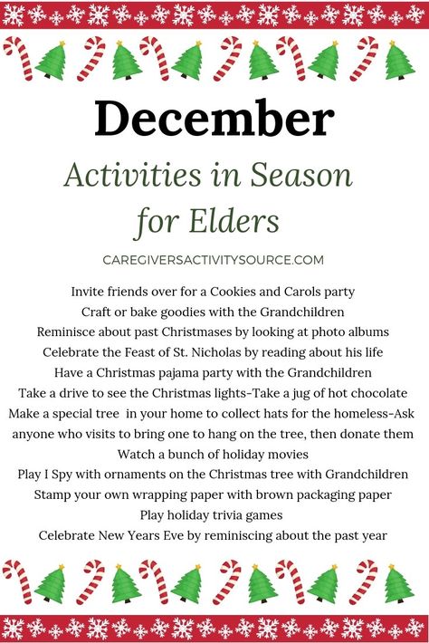 Activities Director Assisted Living, Activity Director Office, December Activities For Seniors, Activities For Seniors In Nursing Homes, Activity Director Ideas For Seniors, Activities For Seniors Assisted Living, Care Home Activities, Senior Center Activities, Assisted Living Activities