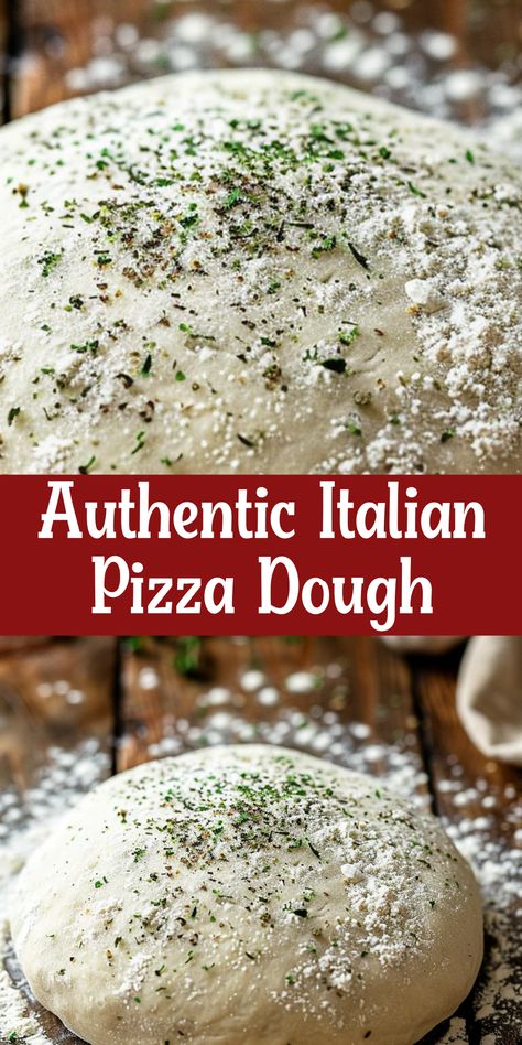 Make authentic Italian pizza dough with this simple recipe. Ideal for pizza lovers! Italian Style Pizza Dough, Italian Pizza Crust Recipe, Traditional Italian Pizza Dough, Homemade Italian Pizza Recipe, Italian Dough Recipe, Pizza Dough Recipe With Bread Flour, Best Italian Pizza Dough Recipe, Authentic Pizza Dough Recipe, Flavored Pizza Dough Recipe