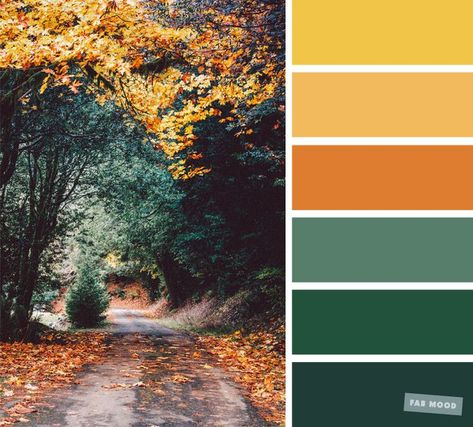 59 Pretty Autumn Color Schemes { Green Orange Yellow Mustard } - Fabmood | Wedding Colors, Wedding Themes, Wedding color palettes Orange Yellow And Green Wedding, Green And Mustard Bedroom, Colour Schemes Green, Color Schemes Green, Autumn Color Palette, Fall Color Schemes, Wedding Color Palettes, Themes Wedding, Orange Color Palettes