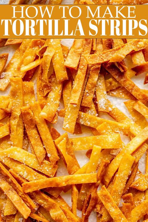 Nachos In Air Fryer, Tortilla Strips For Soup, Recipes For Dinner Fall, Nacho Dips, Potato Bar Toppings, Recipes Nachos, Make Tortillas, Tomato Bisque Soup, Best Soups