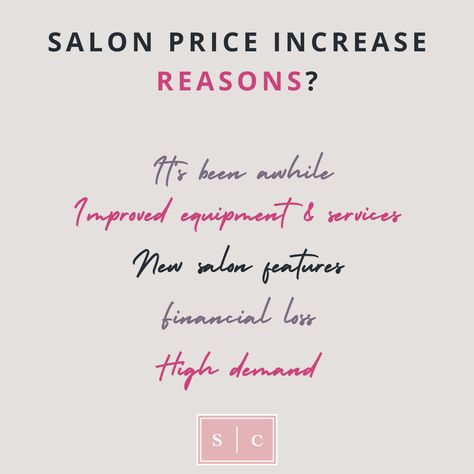 Salon price increase Price Increase Announcement Salon, Salon Price Increase Notice, Hairdressing Quotes, Hairstylist Tips, Salon Marketing Social Media, Salon Board, Hair Salon Price List, Hair Salon Prices, Hairdresser Quotes