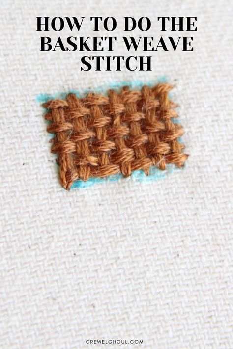 Basket Weaving Embroidery, Weaving Stitch Embroidery, Embroidery Basket Weave Stitch, Basket Weave Needlepoint Stitch, Weave Embroidery Stitches, Weaving Embroidery Design, Weaving Stitch Embroidery Design, Weave Stitch Embroidery, Basket Weave Stitch Embroidery