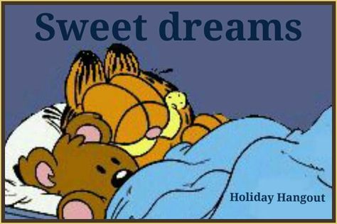 Sweet dreams Garfield and Pooky. Garfield Pooky, Garfield Quotes, Garfield Pictures, Garfield Cartoon, Good Night Funny, Garfield Cat, Garfield Comics, Garfield And Odie, Slaap Lekker