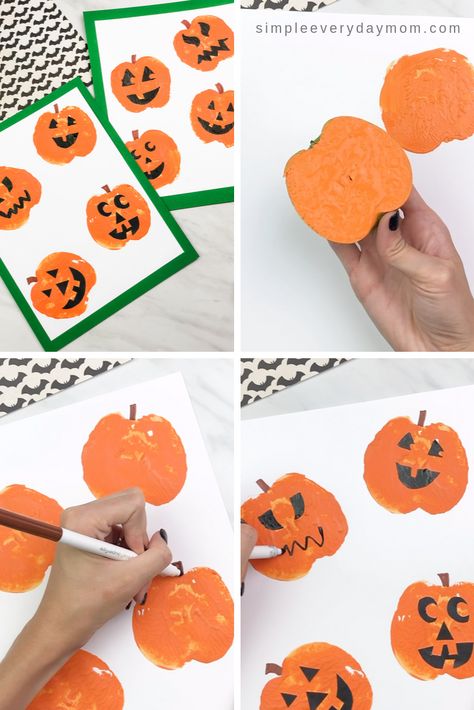 Pumpkin Art For Kids, Lantern Crafts For Kids, Pumpkin Crafts Preschool, Haunted House Craft, Craft For Preschool, Lantern Art, Pumpkin Craft, Lantern Craft, Kindergarten Art Projects