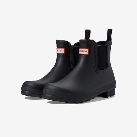 Hunter Chelsea boot Mini Hunter Boots, Winter Rain Boots, Ankle Hunter Boots, Black Ankle Rain Boots, Hunter Winter Boots, Norway Clothing, Hunter Chelsea Boots, Hunter Ankle Boots, Hunter Chelsea