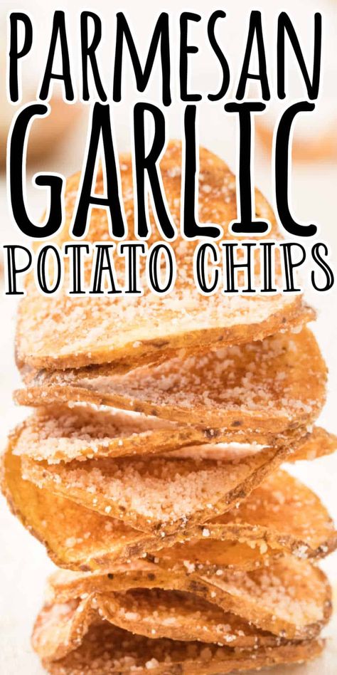 Parmesan Sweet Potato Fries, Homemade Potato Chips Recipe, Potato Chips Homemade, Chip Seasoning, Homemade Potato Chips, Fried Potato Chips, Baked Potato Chips, Parmesan Potato, Garlic Parmesan Potatoes