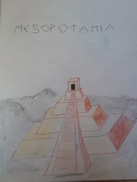 Mesopotamia Art Drawing, Creative School Project Ideas, Ancient Mythology, School Project, Mesopotamia, 5th Grade, School Projects, Project Ideas, Art Drawings