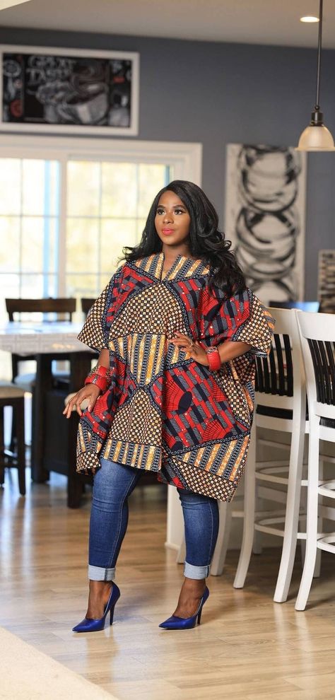 Ankara Kimono, African Kaftan, Oversized Kimono, Kimono Kaftan, Plus Size Bohemian, Kaftan Tunic, Couple Matching Outfits, African Tops, Ladies Poncho