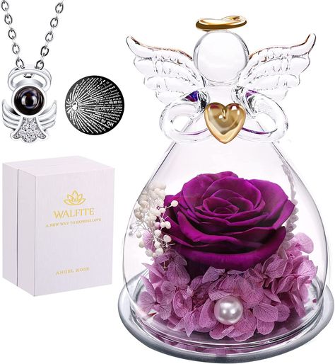 50% off at Amazon! How beautfiul is this Mother's Day gift! Claim yours now! Rose Gifts, Flowers Shop, Valentine's Day, Gifts For Women, Roses, Birthday Gifts, Angel, For Women, Birthday