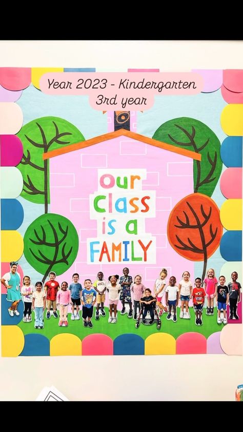 Class Family Poster! Inspired by Our Class is a Family book Our Class Is A Family Display, Our Class Is A Family Door Decoration, Class Family Photo Wall, Our Class Is A Family Door Decor, Our Class Is A Family Poster, Our Class Is A Family Activities Pre K, In This Class We Are Family, We Are Family Classroom Door, In This Classroom We Are Family