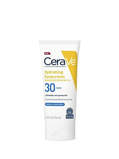 Cerave Mineral Sunscreen, Sun Screen For Oily Skin, Cerave Sunscreen, Skincare Stuff, Natural Spf, Summer Products, Sun Screen, Physical Sunscreen, Natural Sunscreen