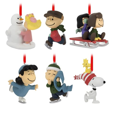 PRICES MAY VARY. Make the season merry with this set of 6 Hallmark Christmas ornaments of the Peanuts Gang. Includes festive designs of Charlie Brown, Lucy, Linus, Sally, Peppermint Patty, Marcie, Snoopy and Woodstock. Great Christmas gift idea for fans of Charlie Brown and Peanuts comic strips. Hallmark Ornaments are a great way to commemorate hobbies, life events and individual interests in entertainment, sports and more. Each festive and collectible ornament is perfect for sharing with family Charlie Brown Christmas Decorations, Snoopy Christmas Decorations, Peanuts Nursery, Peanuts Gang Christmas, Charlie Brown Lucy, Xmas Village, Snoopy Toys, Resin Ornaments, Peppermint Patty