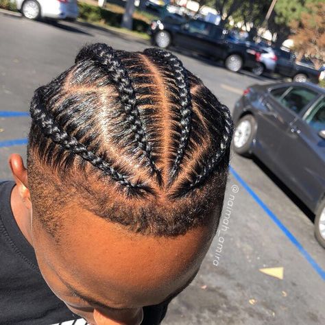 Mens Hairstyles Black Men Braids, Corn Rolls Men, Men Cornrows Design 4 Braids, 5 Cornrows Braids Men, 4 Cornrows Braids Natural Hair, Boy Braids Hairstyles Short Hair, Braids For Guys With Short Hair, Black Guy Braids Men Hairstyles, 4 Stitch Braids Men