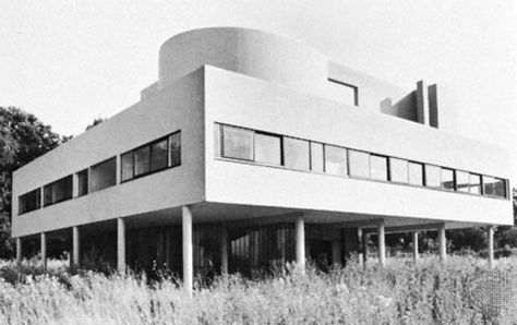 the building style of international style Calatrava Architecture, International Style Architecture, Villa Savoye, Le Corbusier Architecture, Bauhaus Architecture, Modern Architecture Interior, Walter Gropius, Josef Albers, Centre Pompidou