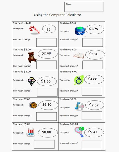 Third Grade Money Worksheet | K-5 Computer Lab Technology Lessons Making Change Worksheets, Money Math Worksheets, Money Word Problems, Money Counting, Learning Money, Life Skills Class, Making Change, Teaching Money, Money Activities