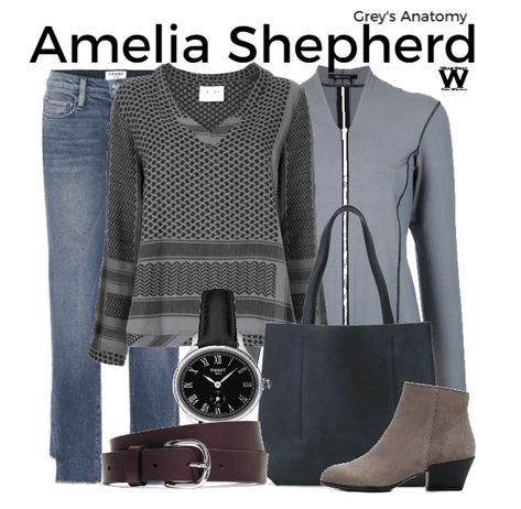 Inspired by Caterina Scorsone as Amelia Shepherd on Grey's Anatomy Greys Anatomy Inspired Outfits, Amelia Shepherd Outfits, Greys Anatomy Costumes, Anatomy Clothes, Shepherd Outfit, Tv Outfits, Gray's Anatomy, Outfits Mom, Amelia Shepherd