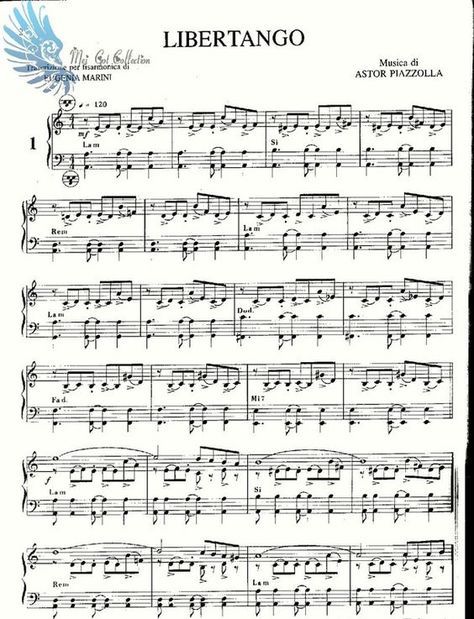 Libertango Accordion Sheet Music, Free Printable Sheet Music, Piano Chords Chart, Accordion Music, Trumpet Sheet Music, Saxophone Sheet Music, Partition Piano, Flute Sheet Music, Violin Sheet