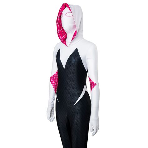 Gwen Stacy Cosplay Costume Into the Spider-verse Ghost Gwen Bodysuit Lycra Suit ( free shipping ) - $59.99 Gwen Stacy Cosplay, Spider Gwen Cosplay, Spiderman Characters, Spiderman 2099, Cheap Cosplay, Spider Man Into The Spider Verse, Man Spider, Spiderman Costume, Into The Spider Verse