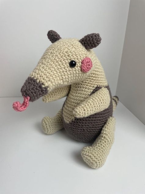 Ant Eater, Whimsical Gifts, Crochet Handmade, Crochet Animals, Ants, Hand Crochet, Acrylic Yarn, Pet Toys, Crochet Patterns