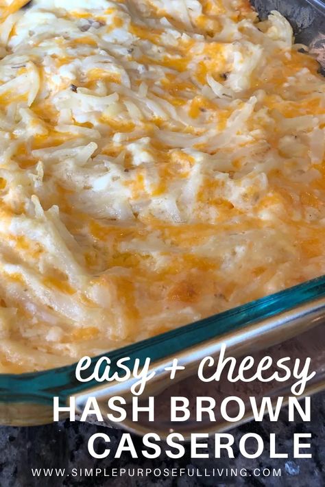 Shredded Hashbrown Recipes, Cheesy Potatoes With Hashbrowns, Cheesy Hash Brown Casserole, Hash Brown Potato Casserole, Hashbrown Casserole Easy, Cheesy Hashbrown, Hashbrown Casserole Recipe, Cheesy Hashbrown Casserole, Frozen Hashbrowns