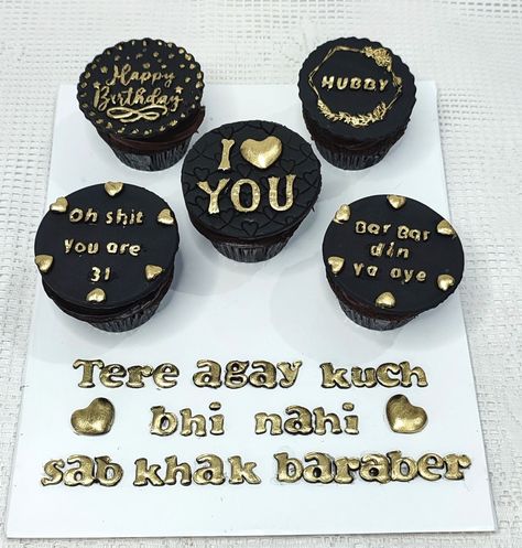 Cupcakes For Mens Birthday Ideas, Birthday Cake For Hubby Ideas, Cupcakes For Husband Birthday, Theme Cake For Husband Birthday, Birthday Cupcakes Ideas For Boyfriend, Special Cake For Husband Birthday, Cupcake Designs For Men, Birthday Cupcakes Ideas For Men, Birthday Cake Ideas For Boyfriend