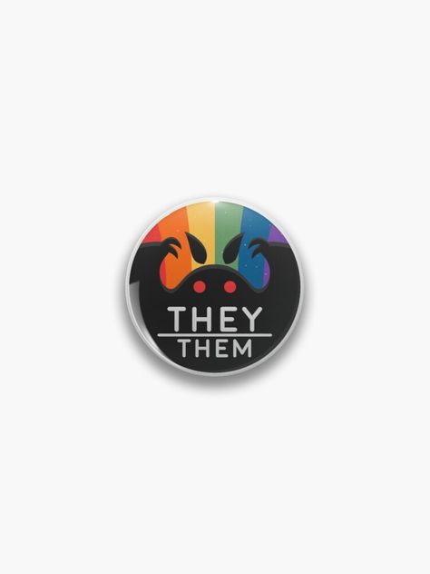 They Them, Pride Pins, They Them Pronouns, Ghost Drawing, Lgbtq Pride, Buttons Pinback, Cute Cats, Sell Your Art, Brain