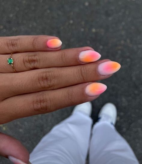 Nails For Dominican Republic, Fun Summer Almond Nails, June Nails Ideas 2024, Ora Nails, Europe Summer Nails, Fiji Nails, Teen Nails, Beachy Nails, Cute Simple Nails