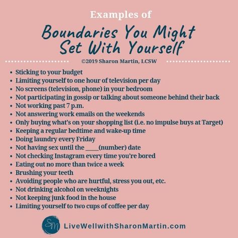 Examples Of Boundaries, Attract Abundance, Setting Boundaries, Mental And Emotional Health, Self Care Activities, Self Healing, Self Improvement Tips, Emotional Health, Me Time