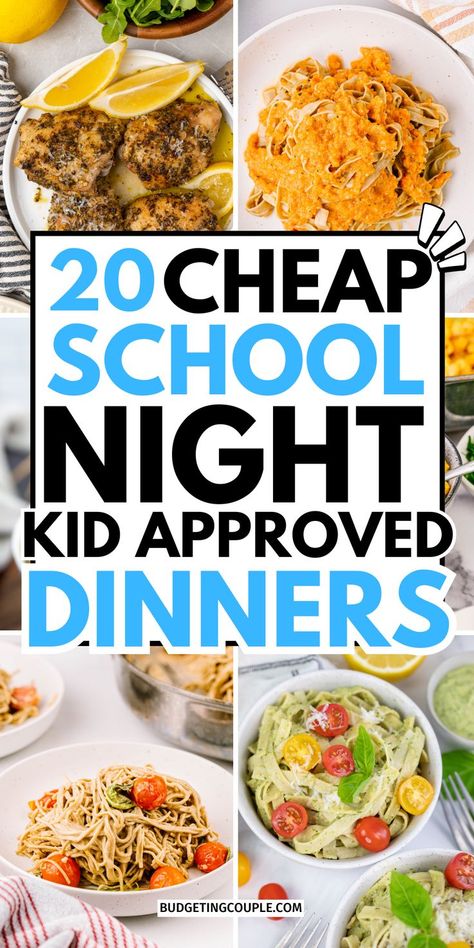 A Collage of Kid Friendly Dinners Easy Healthy and Kid Friendly Meals Dinner Healthy Perfect for Cheap Dinners for a Family Air Fryer Easy. Dinners Cheap, Picky Eaters Dinner, Healthy Kid Friendly Meals, Inexpensive Dinners, Unique Dinner, Budget Friendly Dinner, Picky Eaters Kids, Dairy Free Dinner, Healthy Meals For One