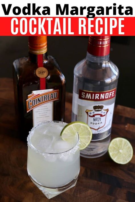 How to make a refreshing Vodka Margarita. Our easy margarita recipe is made with vodka, Cointreau, lime juice and a salt rim. Vodka Margarita, Homemade Vodka, Homemade Drinks Recipes, Easy Margarita Recipe, Easy Margarita, Lime Margarita, Homemade Cocktails, Margarita Cocktail, Cocktail Drink