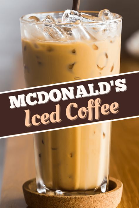 Mcdonald's Iced Coffee, Mcdonalds Iced Coffee, Coffee Recipe Healthy, Iced Coffee Recipes, Vanilla Iced Coffee, Frappe Recipe, Coffee Creamer Recipe, Cold Coffee Recipes, Iced Coffee At Home