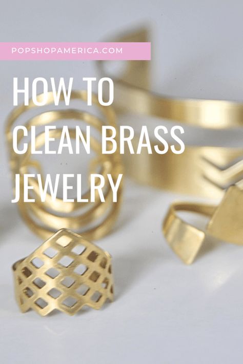 How To Polish Brass, Cleaning Brass, Brass Cleaning, Clean Copper, Homemade Jewelry Cleaner, Copper Benefits, Brass Jewellery Handmade, How To Clean Copper, Jewelry Hacks